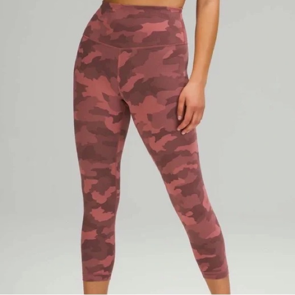 lululemon athletica Pants - Lululemon pink camo leggings